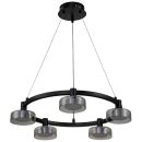 Подвесная люстра Stilfort Gloze 4009/02/05P, LED 30 Вт, черный/белый