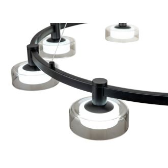 Подвесная люстра Stilfort Gloze 4009/02/08P, LED 40 Вт, черный/белый