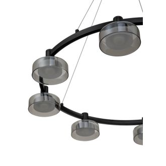 Подвесная люстра Stilfort Gloze 4009/02/08P, LED 40 Вт, черный/белый