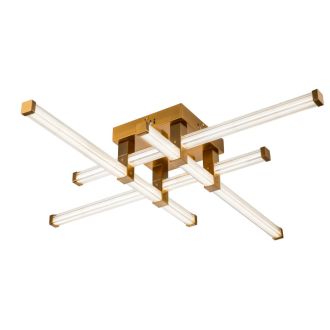 Накладная люстра Stilfort Quadro 4010/05/04C, LED 60 Вт, бронзовый/прозрачный
