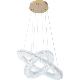 Подвесная люстра Stilfort Felloria 4013/03/02P, LED 125 Вт, золотой/прозрачный