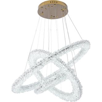 Подвесная люстра Stilfort Felloria 4013/03/03P, LED 152 Вт, золотой/прозрачный