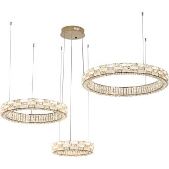 Каскадная люстра Stilfort Gabbana 4014/03/03P, LED 150 Вт, золотой/прозрачный