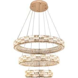 Каскадная люстра Stilfort Gabbana 4014/03/03PLS, LED 150 Вт, золотой/прозрачный