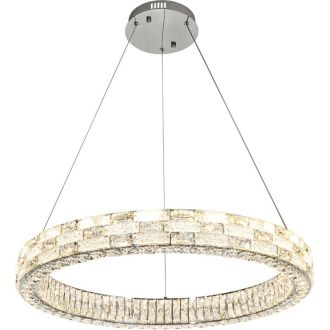 Подвесная люстра Stilfort Gabbana 4014/09/08P, LED 80 Вт, хром/прозрачный