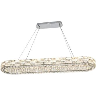 Подвесная люстра Stilfort Gabbana 4014/09/12PL, LED 80 Вт, хром/прозрачный