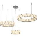 Каскадная люстра Stilfort Cherruti 4015/09/03P, LED 150 Вт, хром/белый