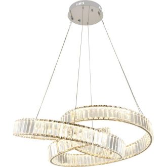 Подвесная люстра Stilfort Vintage 4020/09/08P, LED 100 Вт, хром/прозрачный