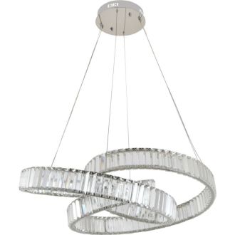 Подвесная люстра Stilfort Vintage 4020/09/08P, LED 100 Вт, хром/прозрачный