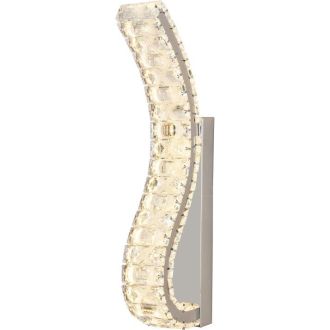 Бра Stilfort Spayd 4021/09/01W, LED 18 Вт, хром/прозрачный, арт-деко стиль