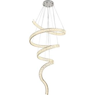 Каскадная люстра Stilfort Spayd 4021/09/20P, LED 150 Вт, хром/прозрачный