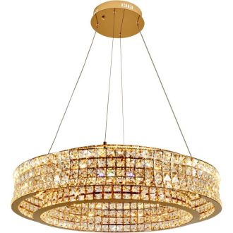 Подвесная люстра Stilfort Karnelli 4024/03/08P, LED 100 Вт, золотой/прозрачный