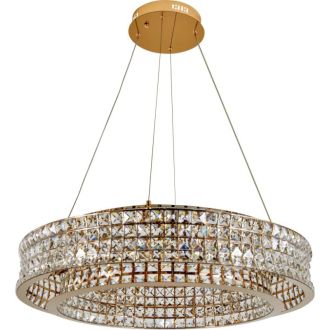 Подвесная люстра Stilfort Karnelli 4024/03/08P, LED 100 Вт, золотой/прозрачный