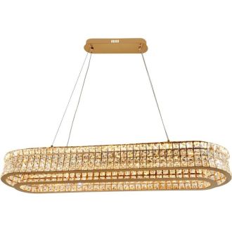 Подвесная люстра Stilfort Karnelli 4024/03/12PL, LED 150 Вт, золотой/прозрачный
