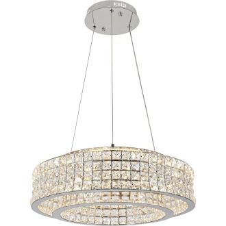 Подвесная люстра Stilfort Karnelli 4024/09/06P, LED 80 Вт, хром/прозрачный