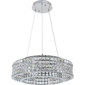 Подвесная люстра Stilfort Karnelli 4024/09/06P, LED 80 Вт, хром/прозрачный