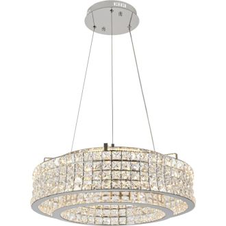 Подвесная люстра Stilfort Karnelli 4024/09/06P, LED 80 Вт, хром/прозрачный
