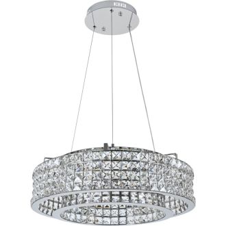 Подвесная люстра Stilfort Karnelli 4024/09/06P, LED 80 Вт, хром/прозрачный
