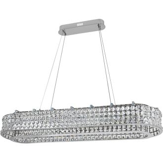 Подвесная люстра Stilfort Karnelli 4024/09/12PL, LED 150 Вт, хром/прозрачный