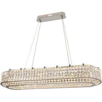 Подвесная люстра Stilfort Karnelli 4024/09/12PL, LED 150 Вт, хром/прозрачный