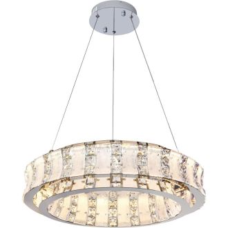 Подвесная люстра Stilfort Magnelli 4037/09/06P, LED 80 Вт, хром/прозрачный