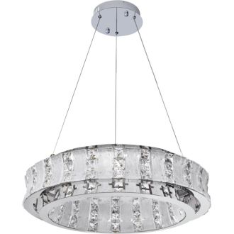 Подвесная люстра Stilfort Magnelli 4037/09/06P, LED 80 Вт, хром/прозрачный