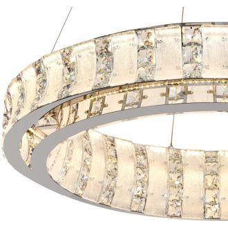Подвесная люстра Stilfort Magnelli 4037/09/08P, LED 100 Вт, хром/прозрачный