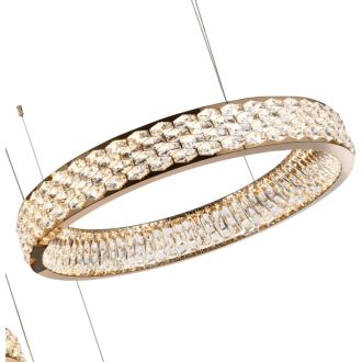 Каскадная люстра Stilfort Rhombus 4040/03/03P+PL, LED 150 Вт, золотой/прозрачный
