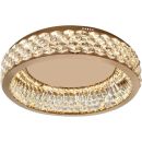 Накладной светильник Stilfort Rhombus 4040/03/06C, LED 70 Вт, золото матовое/прозрачный