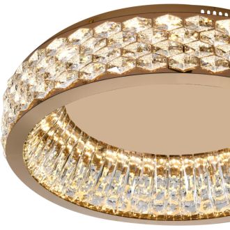 Накладной светильник Stilfort Rhombus 4040/03/06C, LED 70 Вт, золото матовое/прозрачный