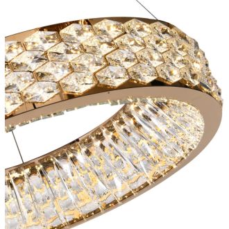 Подвесная люстра Stilfort Rhombus 4040/03/06P, LED 70 Вт, золотой/прозрачный