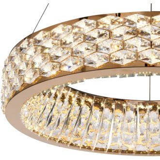 Подвесная люстра Stilfort Rhombus 4040/03/06P, LED 70 Вт, золотой/прозрачный