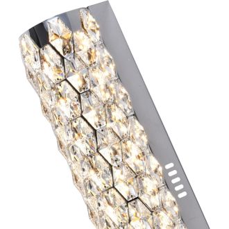 Бра Stilfort Rhombus 4040/09/01W, LED 20 Вт, хром/прозрачный