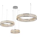 Каскадная люстра Stilfort Rhombus 4040/09/03P+PL, LED 150 Вт, хром/прозрачный