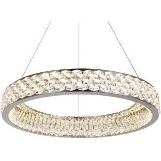 Подвесная люстра Stilfort Rhombus 4040/09/08P, LED 70 Вт, хром/прозрачный