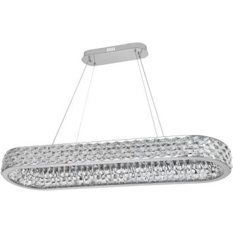 Подвесная люстра Stilfort Rhombus 4040/09/12PL, LED 80 Вт, хром/прозрачный