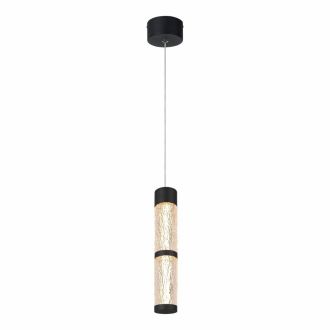 Подвесной светильник Stilfort Columnia 4051/02/01P, LED 11 Вт, черный/прозрачный