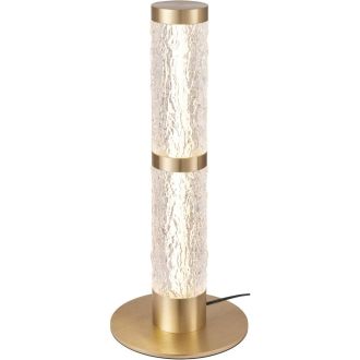 Настольная лампа Stilfort Columnia 4051/05/01T, LED 11 Вт, золото матовое/прозрачный