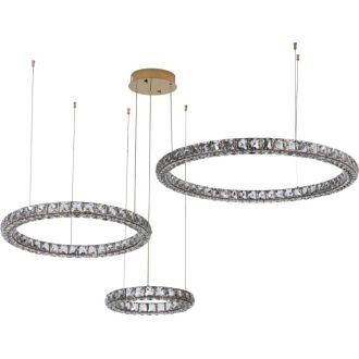 Каскадная люстра Stilfort UltraTon 4052/03/03PL, LED 150 Вт, золотой/прозрачный