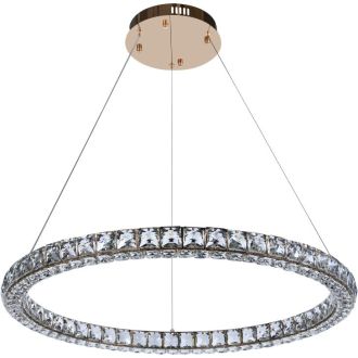 Подвесная люстра Stilfort UltraTon 4052/03/08P, LED 80 Вт, золотой/прозрачный