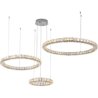 Подвесная люстра Stilfort UltraTon 4052/09/03PL, LED 150 Вт, хром/прозрачный