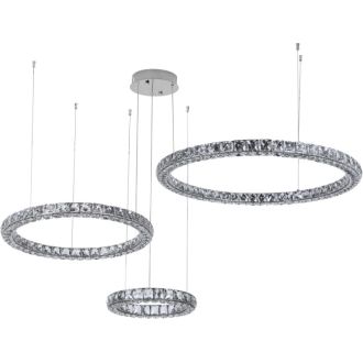 Подвесная люстра Stilfort UltraTon 4052/09/03PL, LED 150 Вт, хром/прозрачный