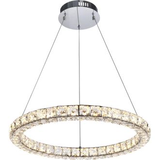 Подвесная люстра Stilfort UltraTon 4052/09/06P, LED 60 Вт, хром/прозрачный
