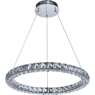 Подвесная люстра Stilfort UltraTon 4052/09/06P, LED 60 Вт, хром/прозрачный