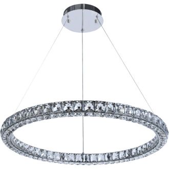 Подвесная люстра Stilfort UltraTon 4052/09/08P, LED 80 Вт, хром/прозрачный