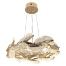 Подвесная люстра Stilfort Art-Wings 4053/03/65P, LED 70 Вт, золотой/прозрачный Подвесная люстра Stilfort Art-Wings 4053/03/65P, LED 70 Вт, золотой/прозрачный