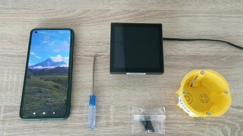 Видео: DK7405-BK Панель управления умным домом 4? (Wi-Fi / Zigbee / Bluetooth, Tuya / Smart Life), алюминий + закалённое стекло, цвет чёрный